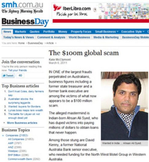 Foto: En Australia acusan a Ali Syed de un fraude por valor de 72 millones