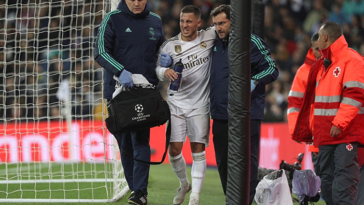Día gris en el Real Madrid pensando en el Barcelona: preocupante lesión de Hazard, y Bale y Marcelo tocados