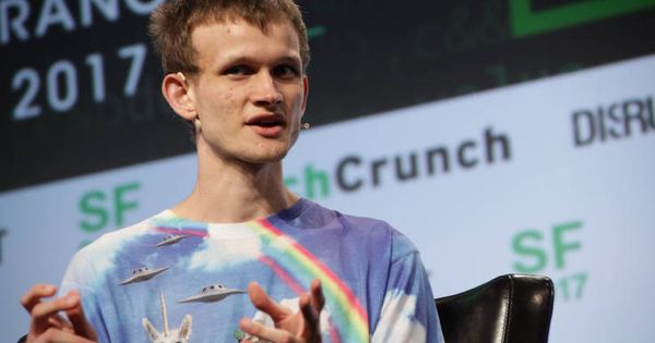 Foto: Vitalik Buterin, durante un evento de Techcrunch (Techcrunch)