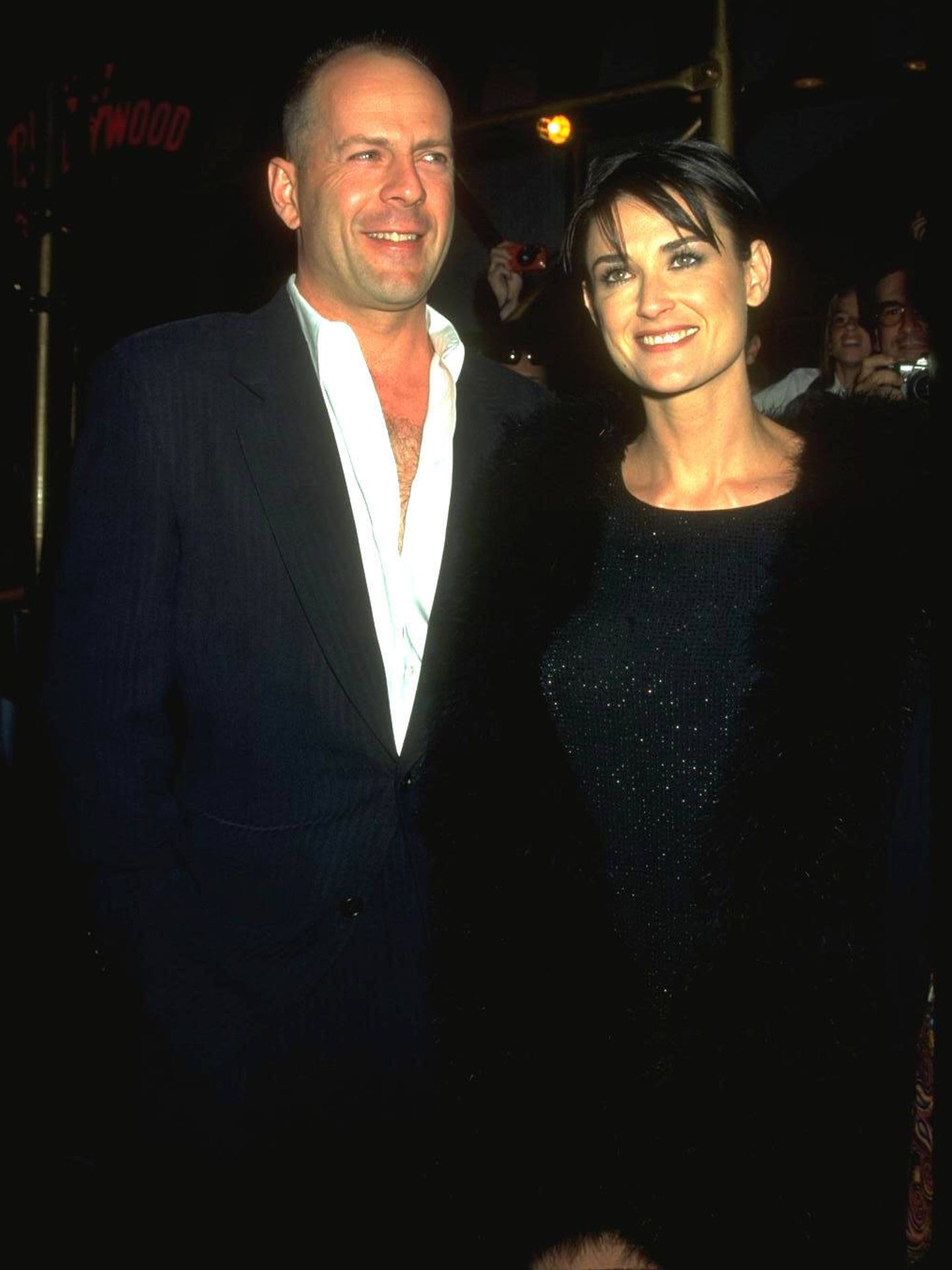 Bruce Willis y Demi Moore, en 1998. (Getty)