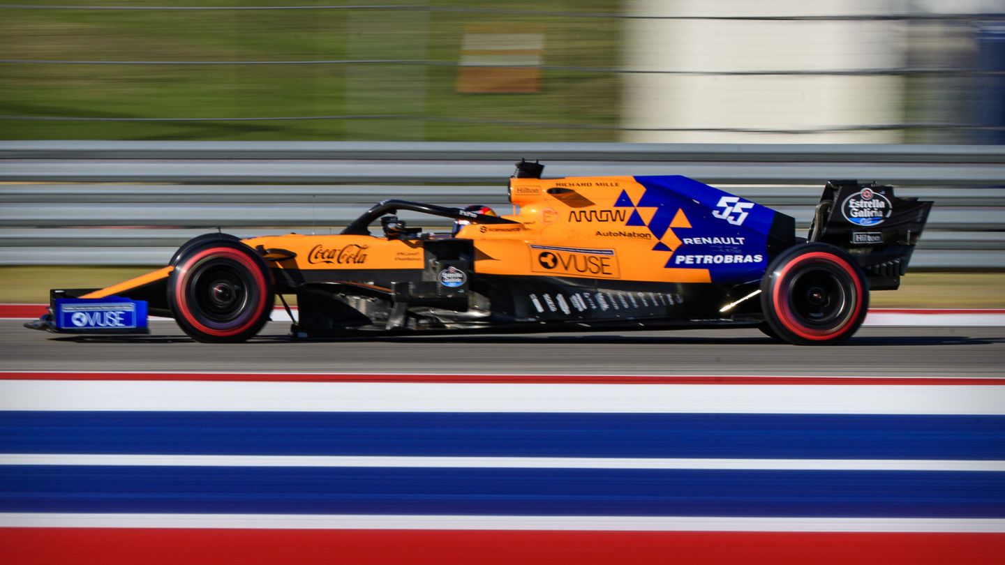 Carlos Sainz durante la clasificación del Gran Premio de Estados Unidos. (Reuters)