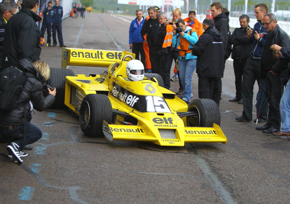 Foto: El Renault F1 RS01 sigue luciendo amarillo treinta años después de su estreno en las pistas.