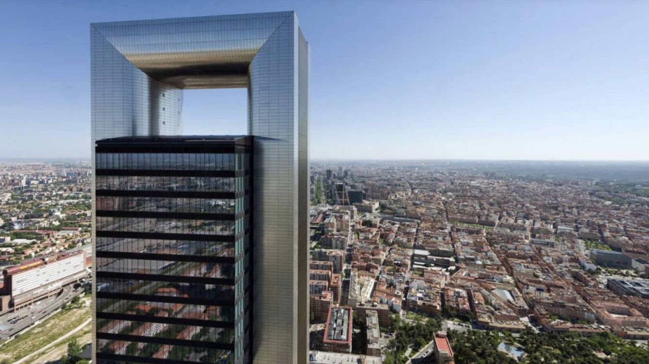 Foto: La Torre Foster de Pontegadea sobre el 'skyline' de Madrid. 