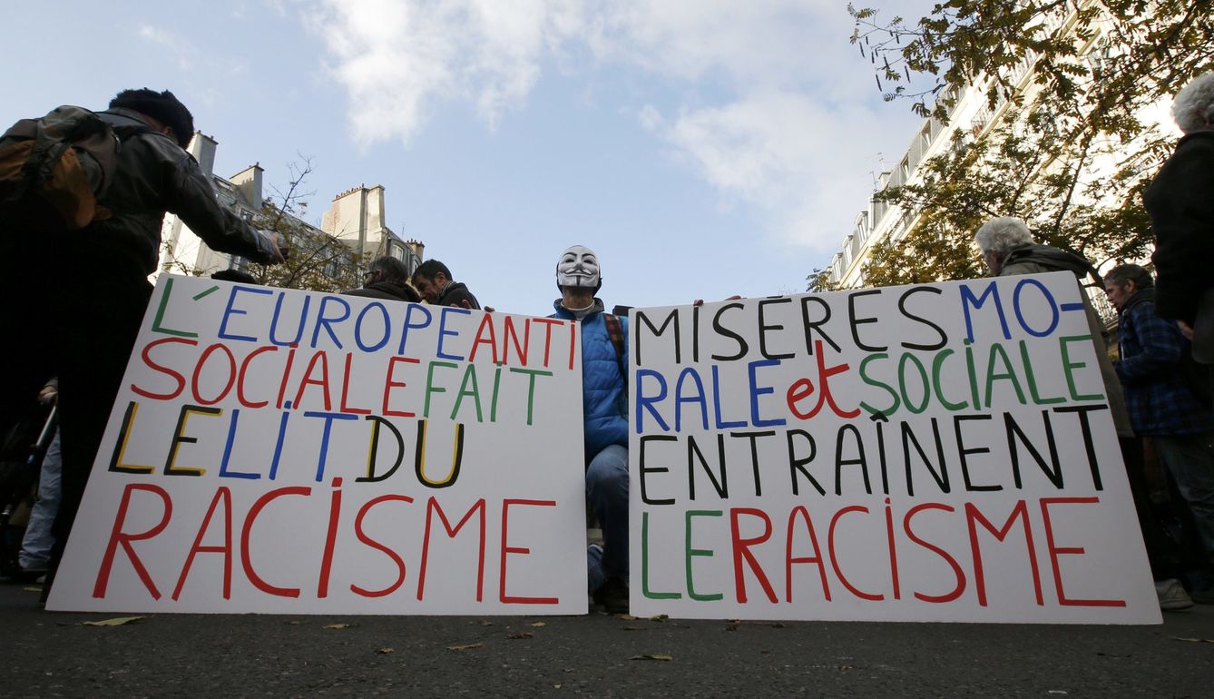 Marcha contra el racismo en Francia. (EFE)