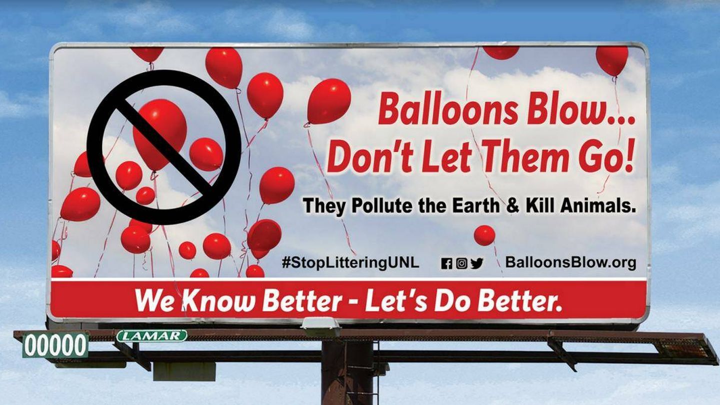 Campaña contra la suelta de globos. (Balloon Blow)