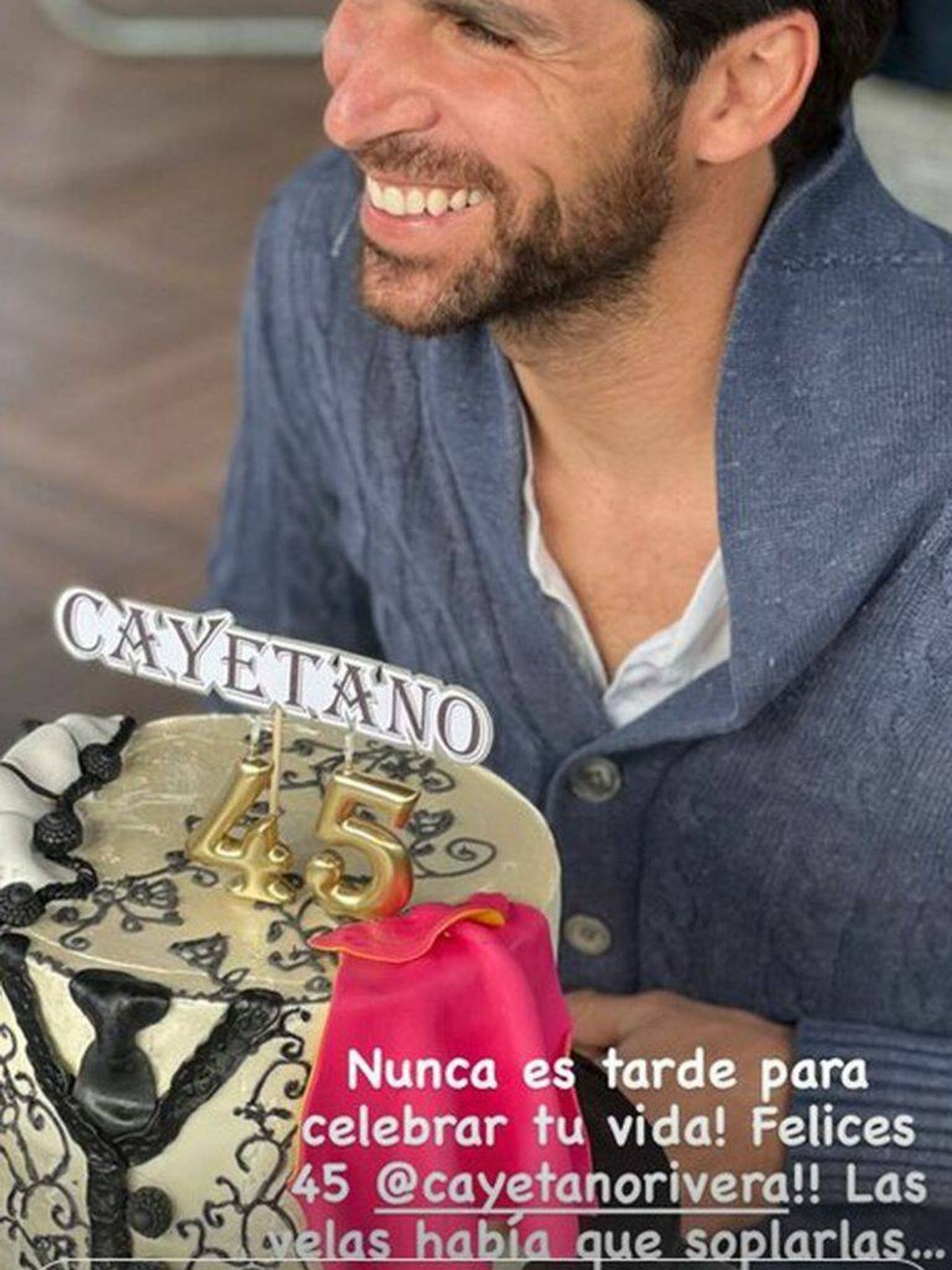 La felicitación de Eva a Cayetano. (Instagram @evagonzalezoficial)