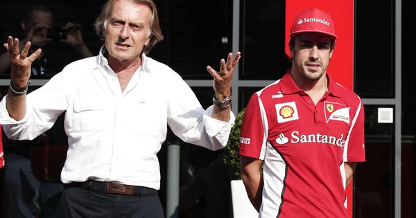Foto: Luca di Montezemolo y Fernando Alonso en la etapa en la que coincidieron en Ferrari.