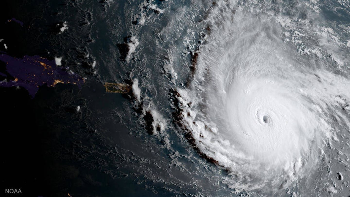 Imagen del huracán Irma tomada por el satélite GOES-16 de la NOAA el pasado 5 de septiembre.
