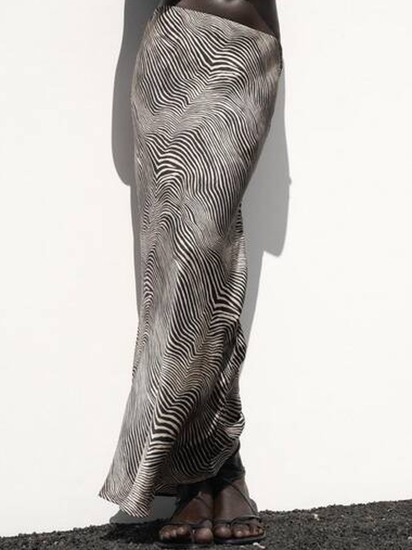 Falda de estampado de zebra de Zara (ZARA)