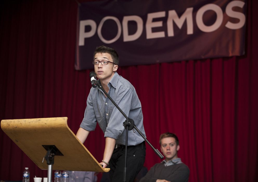 Foto: Íñigo Errejón durante el Debate Internacional Podemos en Londres