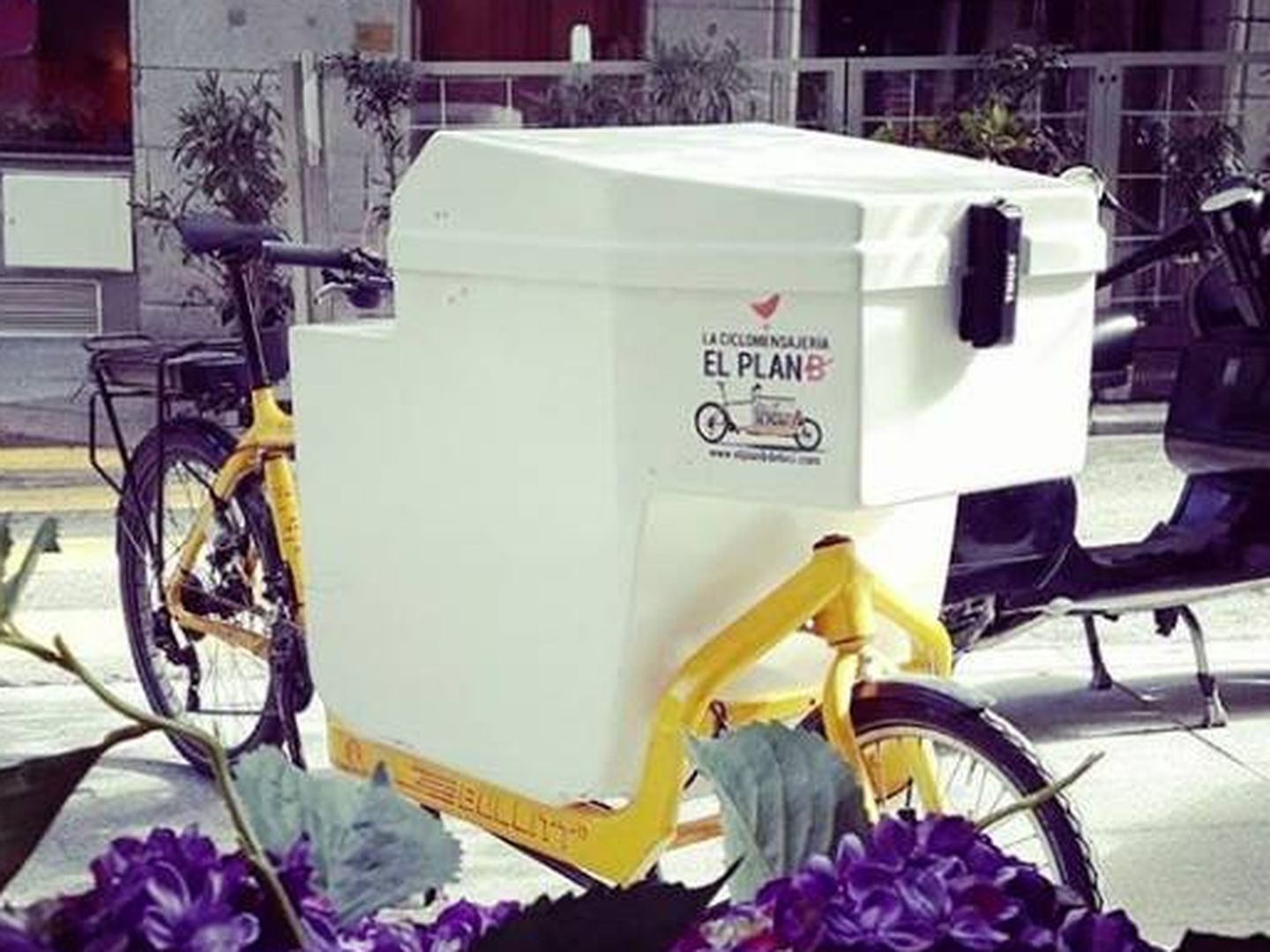 Una de las bicis de carga de El plan B. (Instagram)