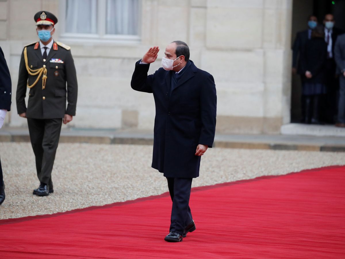 Foto: El presidente egipcio Al Sisi durante su visita a París. (Reuters)