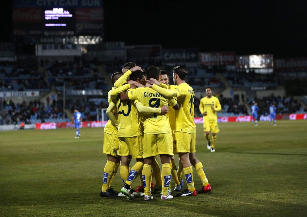 Foto: El Villarreal celebra su victoria frente al Getafe (Reuters).
