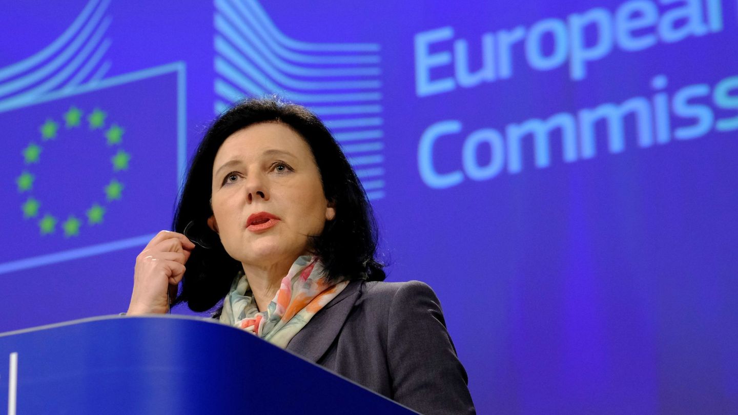 La comisaria europea de Justicia, Vera Jourová. (EFE)