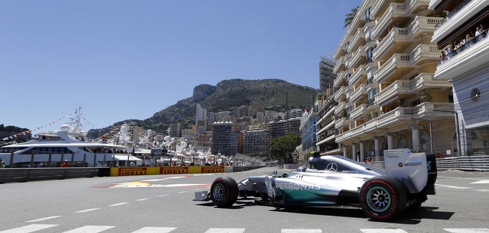 Nico Rosberg, durante la calificación del Gran Premio de Mónaco. (AP)