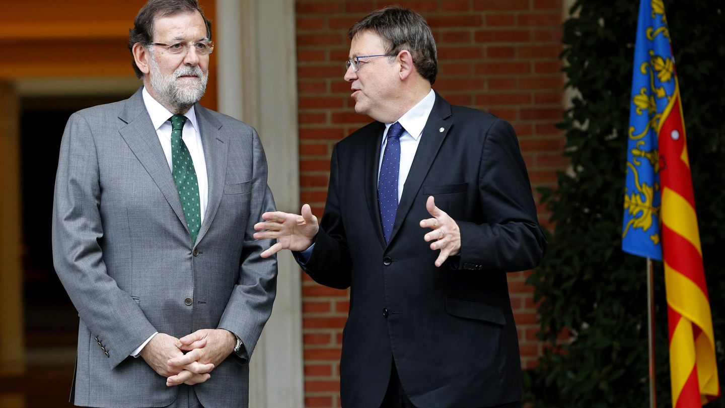 Mariano Rajoy y Ximo Puig, en el encuentro que mantuvieron en noviembre en La Moncloa. (EFE)