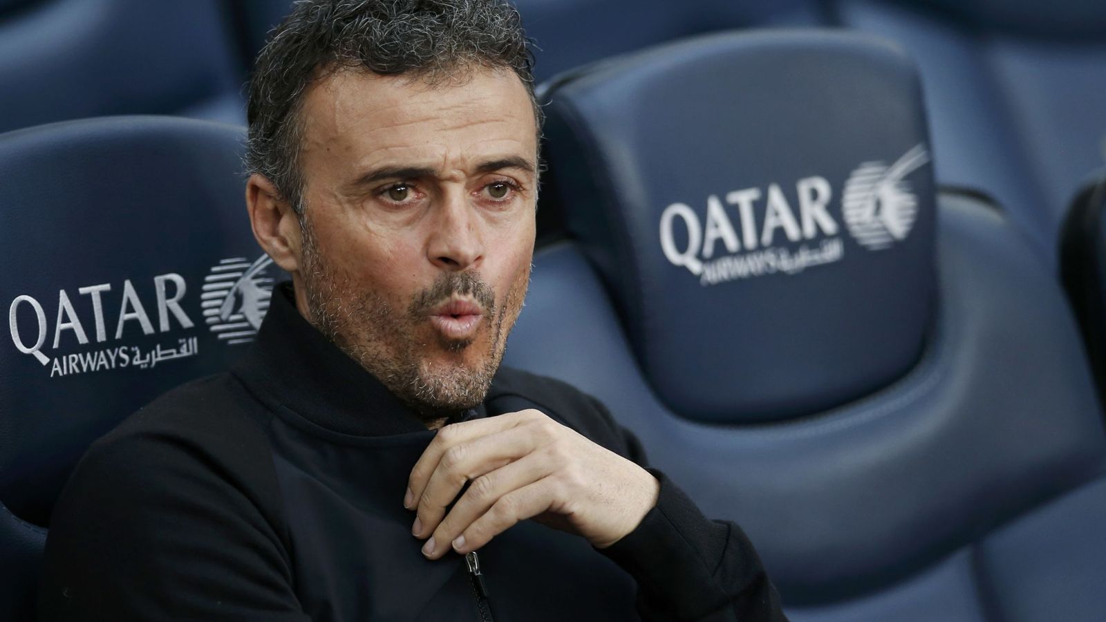 Foto: Luis Enrique, en el banquillo del Camp Nou (Reuters)