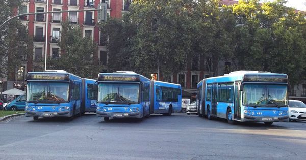 Foto: Autobuses de la EMT. 