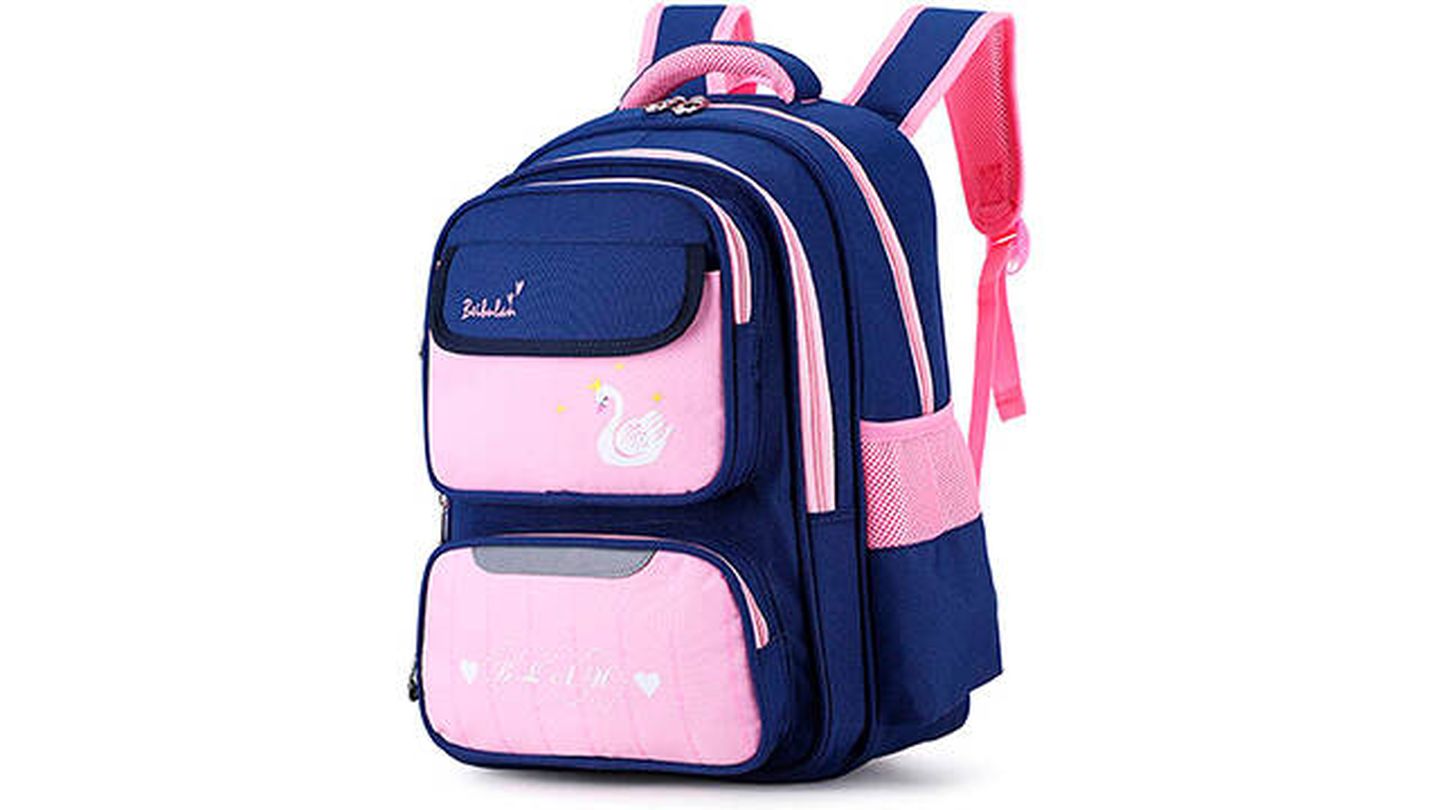 Mochilas para niñas, mochila grande y linda adecuada para niños de 5 a 18  años con bolsa tutorial para la escuela, azul