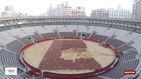 Cómo se convierte la plaza de toros de Valencia en la pista de tenis de la Copa Davis