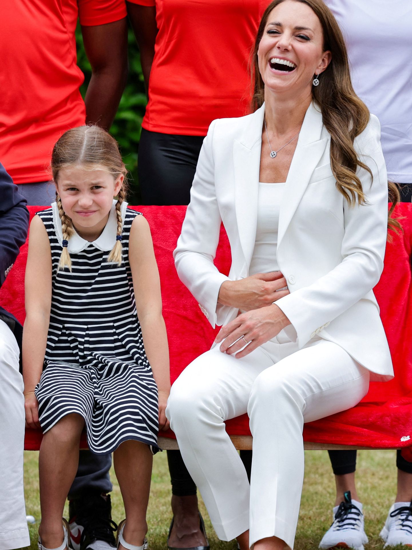 Kate Middleton y su hija, la princesa Charlotte. (Reuters/Chris Jackson)