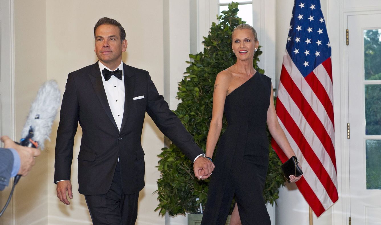  Lachlan Murdoch y su esposa Sarah en una cena en la Casa Blanca. (Reuters) 