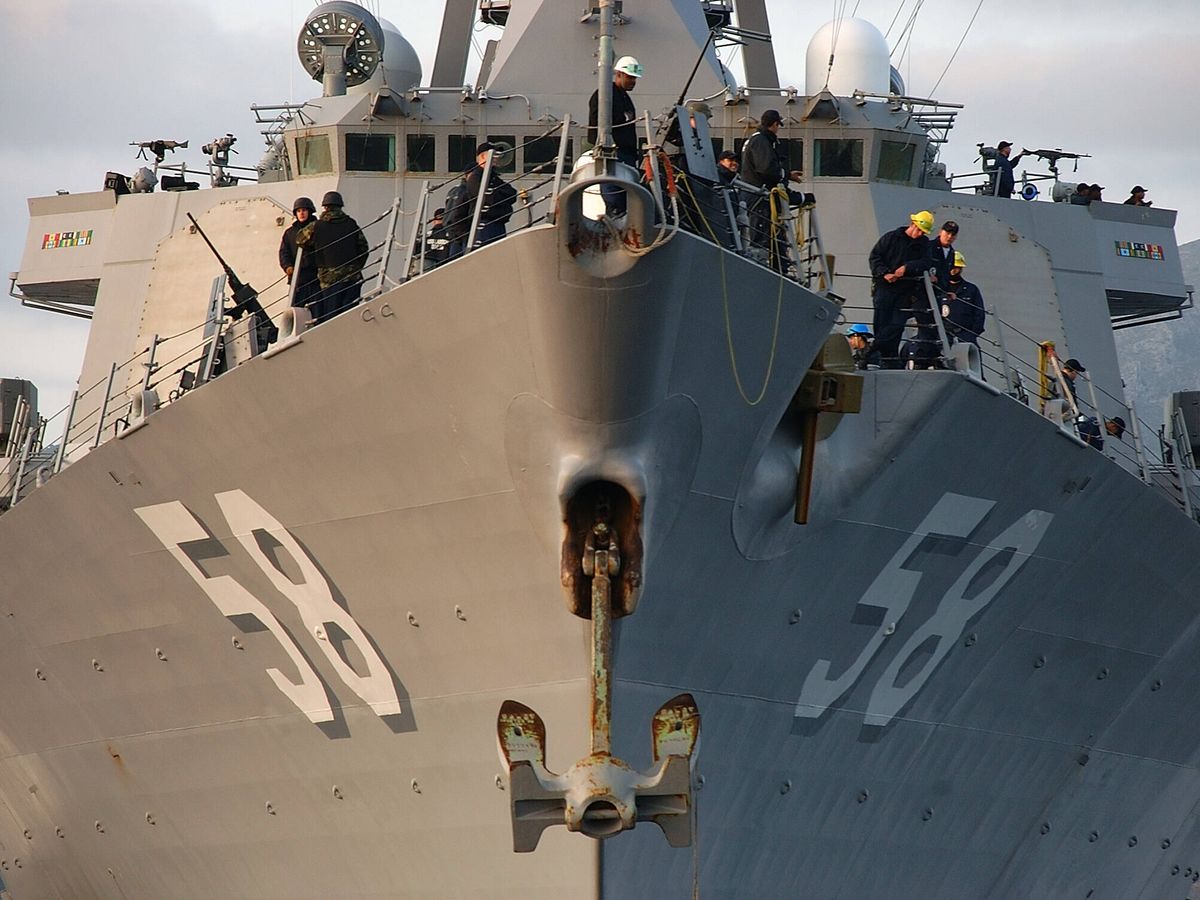 Foto: El USS Laboon, visto desde el frente (US Navy)