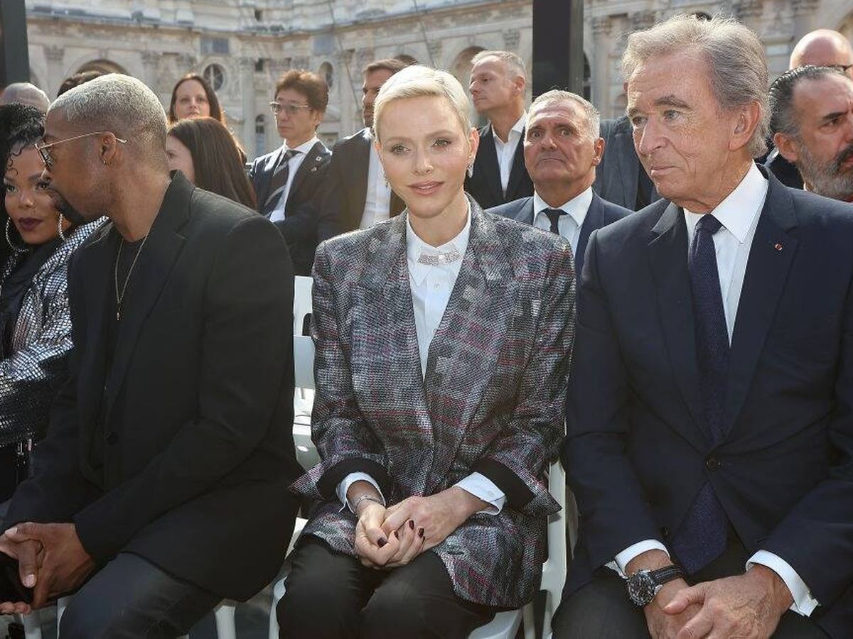 Foto: Charlène de Mónaco, en el desfile de Louis Vuitton. (Getty)