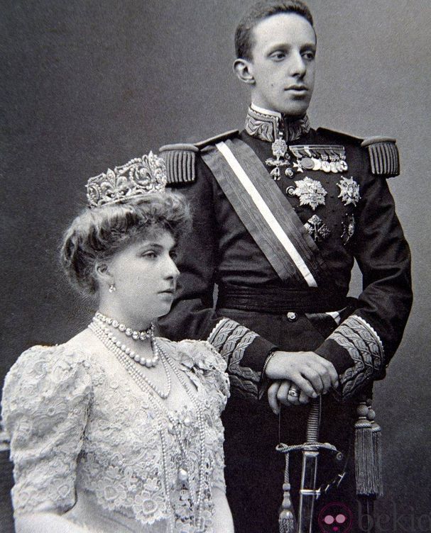 Alfonso XIII y Ena.