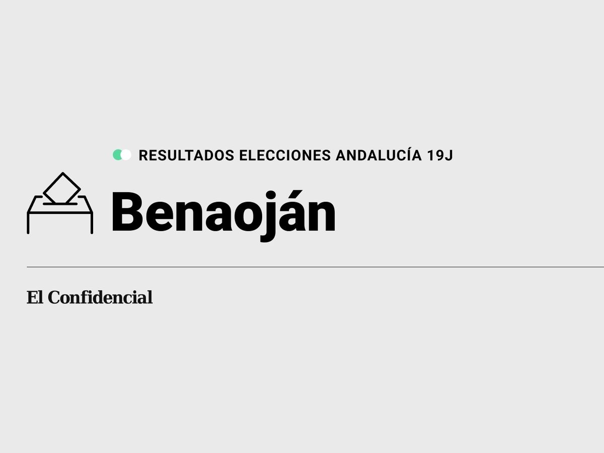 Foto: Resultados en Benaoján, Málaga, de las elecciones de Andalucía 2022 este 19-J (C.C./Diseño EC)