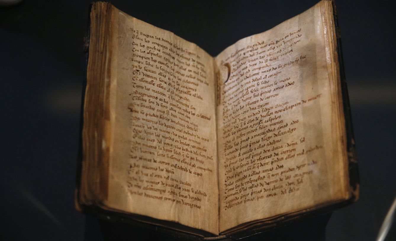 El Códice del Cantar del Mío Cid, uno de los grandes tesoros de la Biblioteca Nacional de España. (EFE)