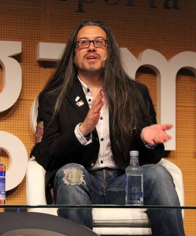 Foto: Romero, durante una charla en el Gamelab. (Gamelab)
