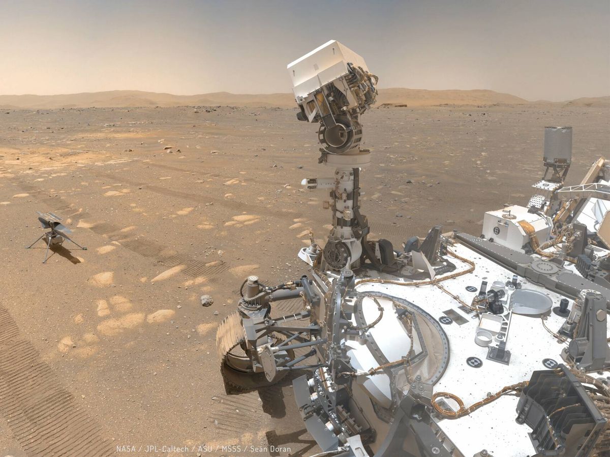 Foto: Imágenes del 'rover' Perseverance sobre la superficie de Marte. (NASA)