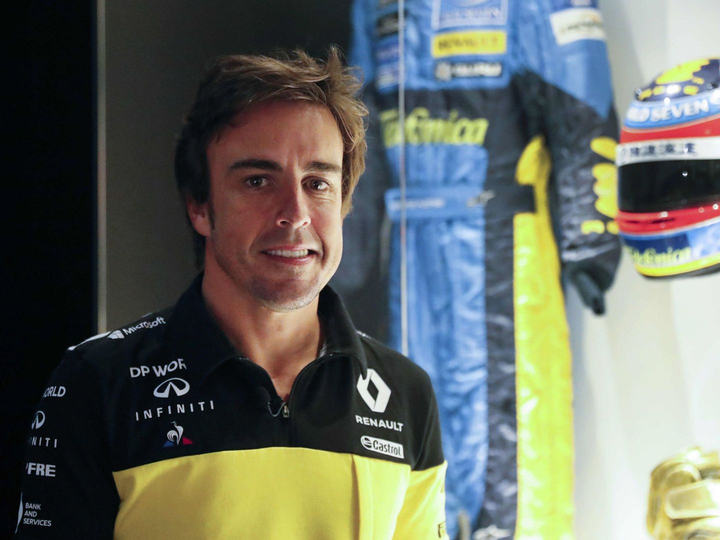 Fernando Alonso cuando anunció su fichaje por Renault. (EFE)