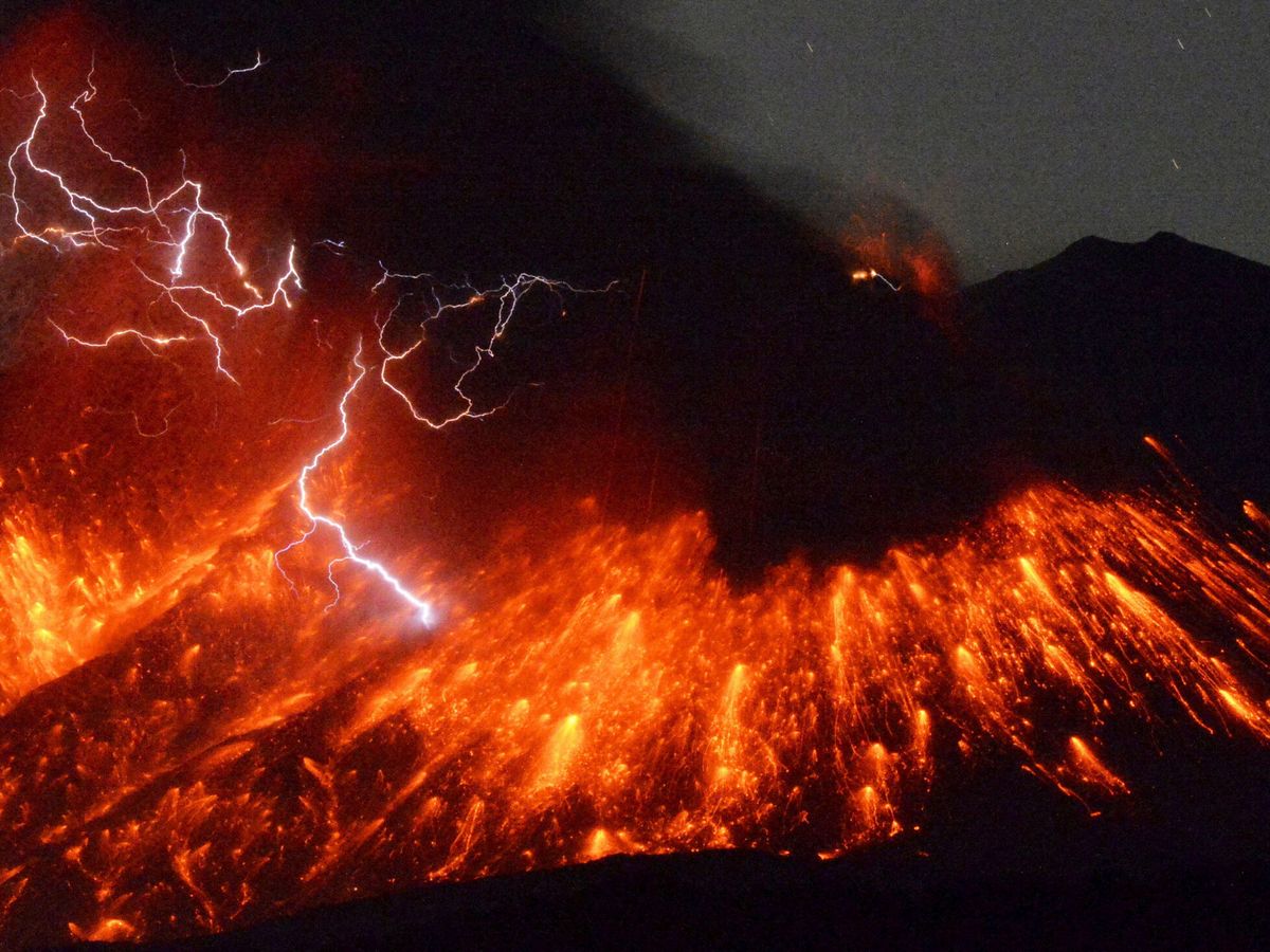 Foto: Volcán Sakurajima (Japón). (Reuters)