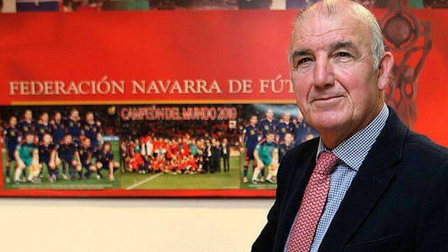 José Luis Díez, expresidente de la Federación Navarra de Fútbol.
