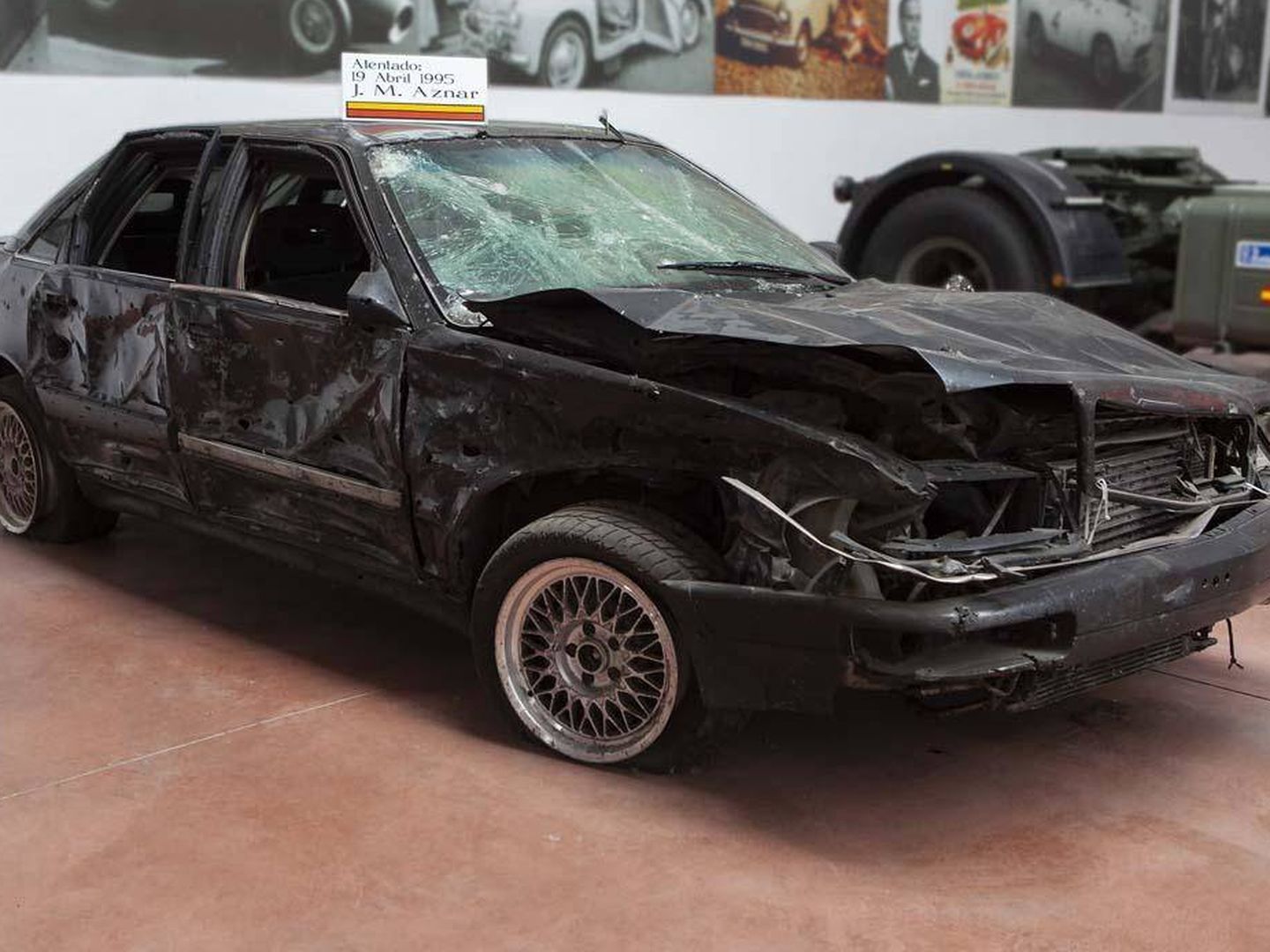 Así quedó el Audi tras el atentado. (IAG Auction)