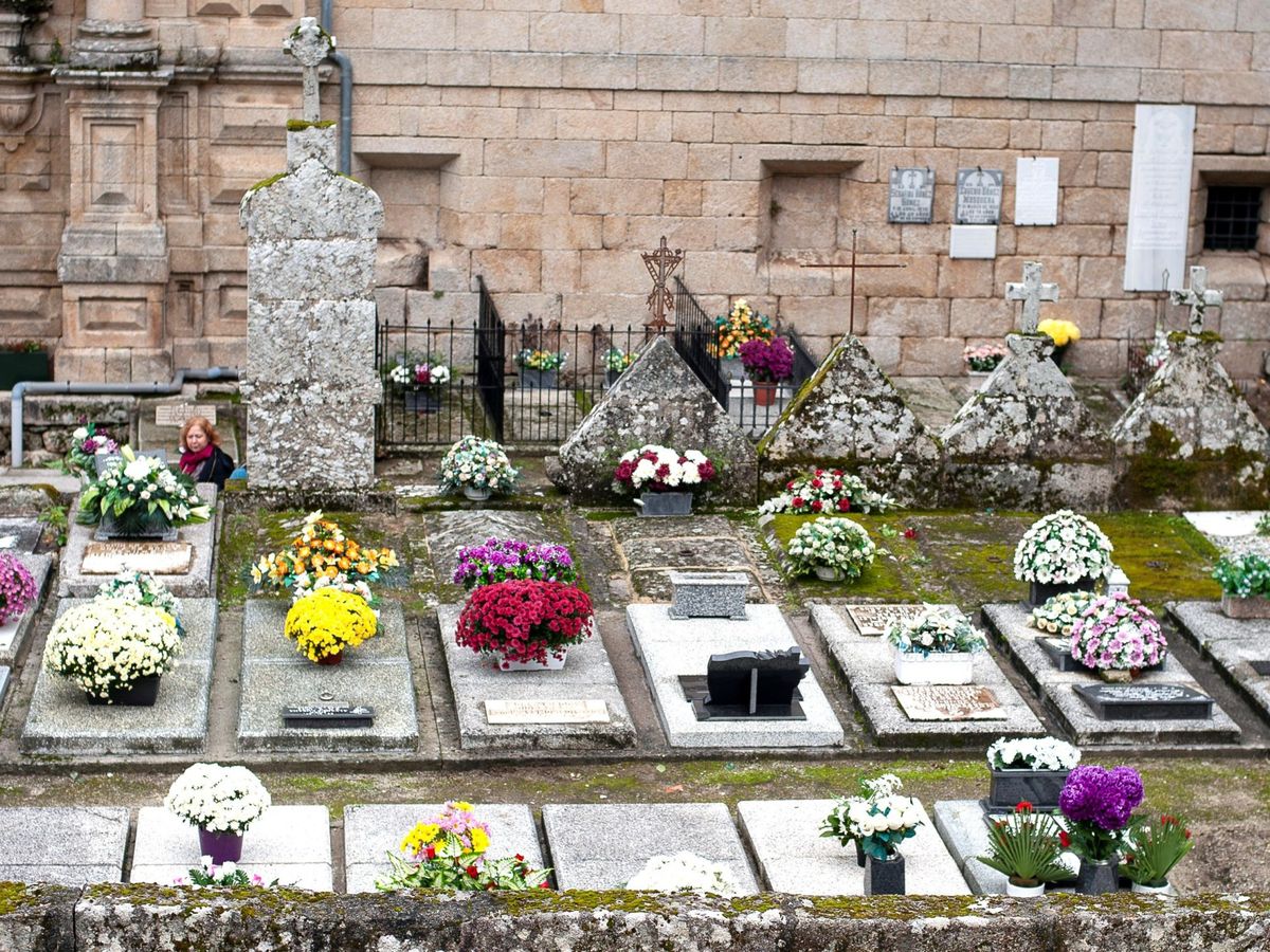 Foto: Imagen del cementerio del monasterio de Santo Estevo (Ourense) el pasado Día de Todos los Santos. (EFE)