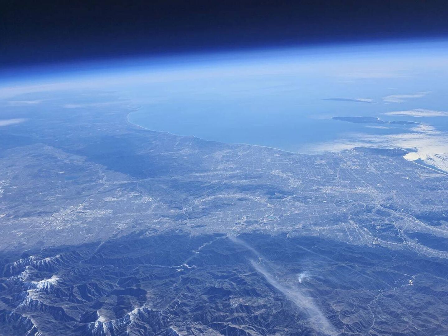 Así se ve el océano Pacífico desde la estratosfera (Samsung)