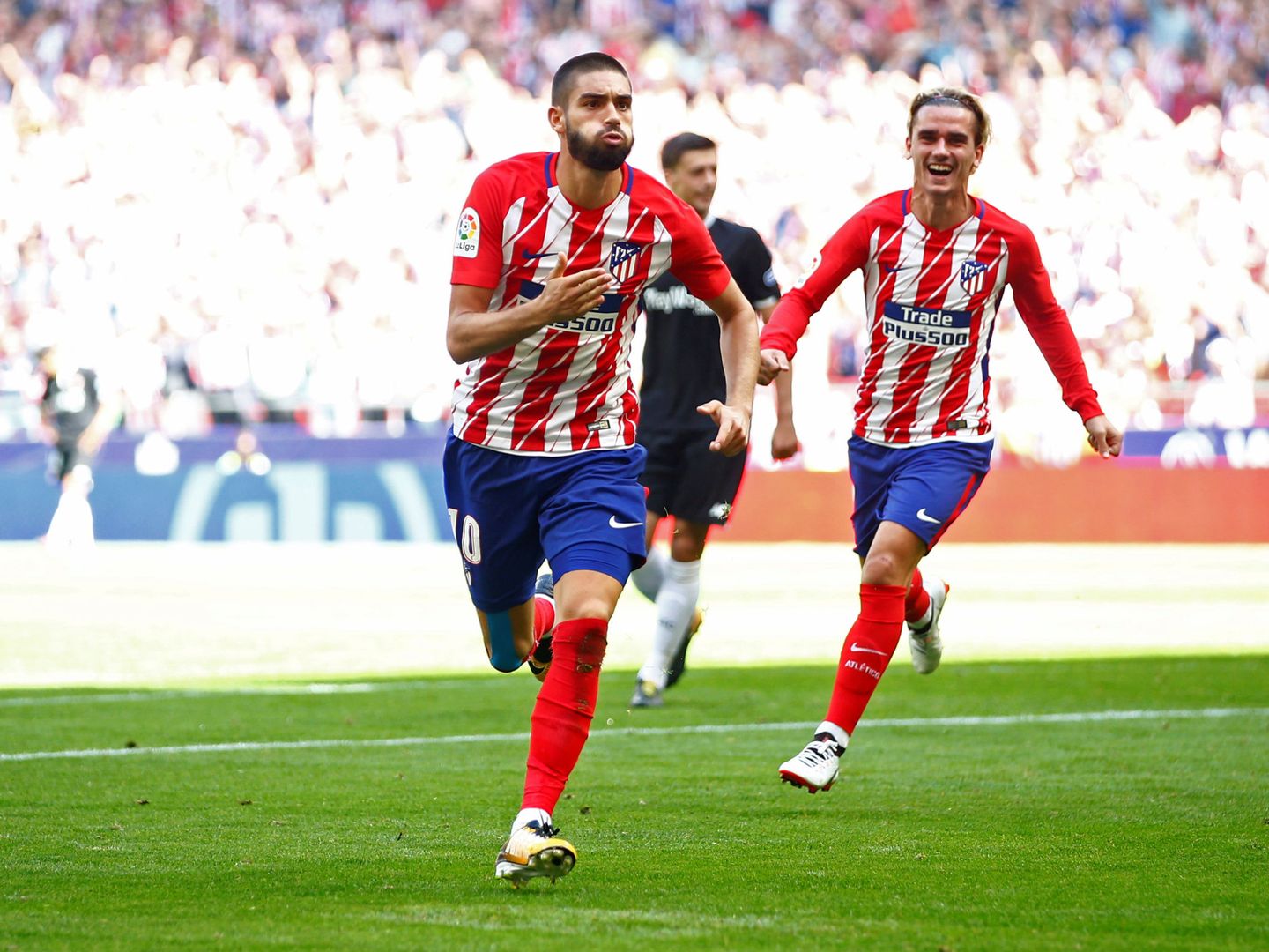 Carrasco celebra un gol. (Reuters)