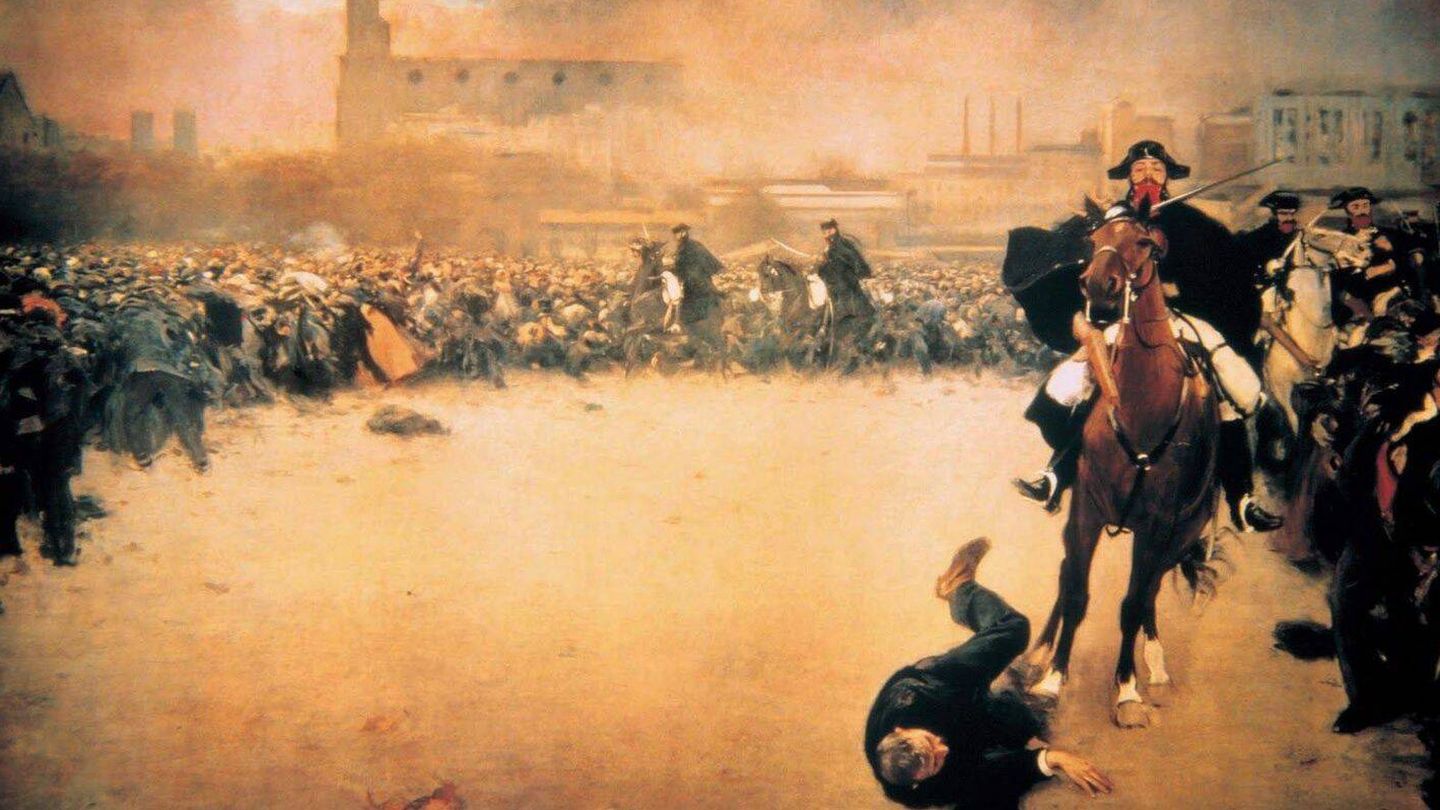 La carga. (Ramón Casas, 1899)