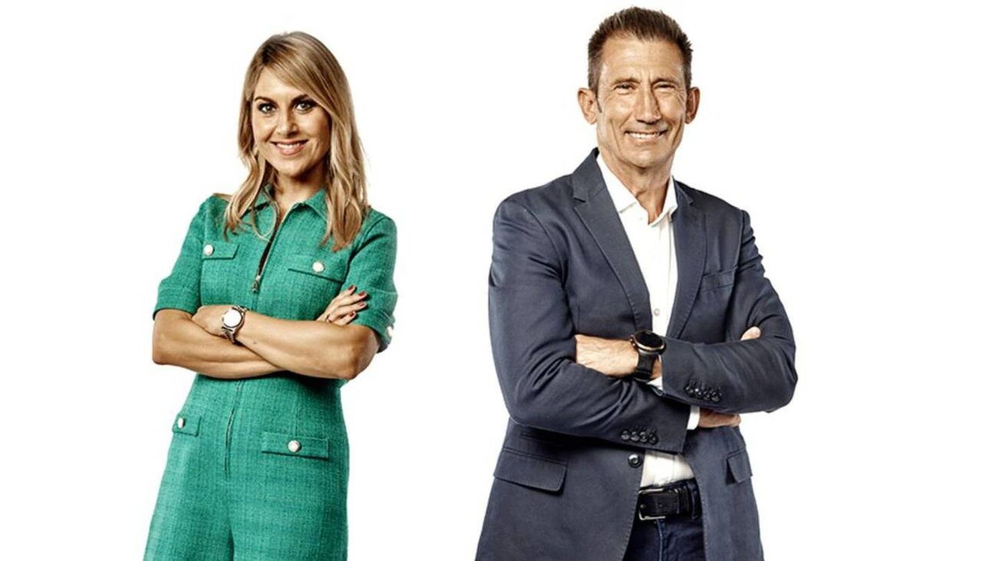 Susana Guasch y Carlos Martínez, presentadores de #Vamos. (Movistar)