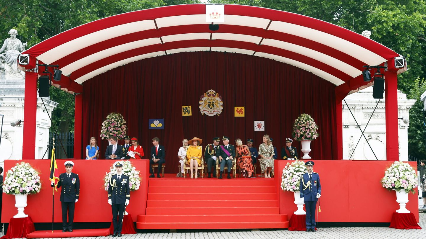 La familia real belga celebra el Día Nacional. (EFE/Lecocq)