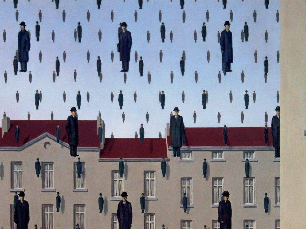 Foto: 'Golconda' de René Magritte.