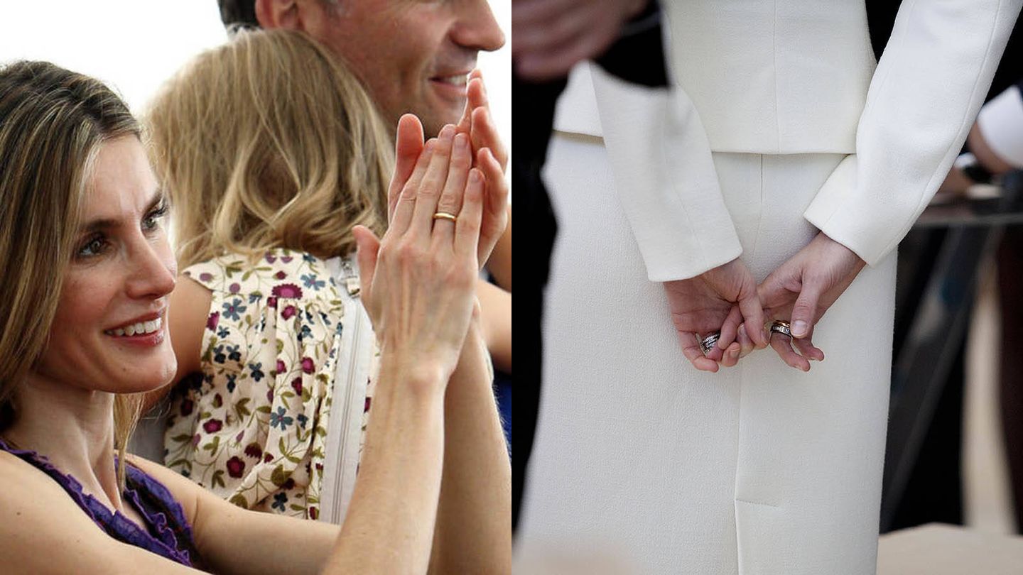 Las manos de la reina Letizia. (Getty)