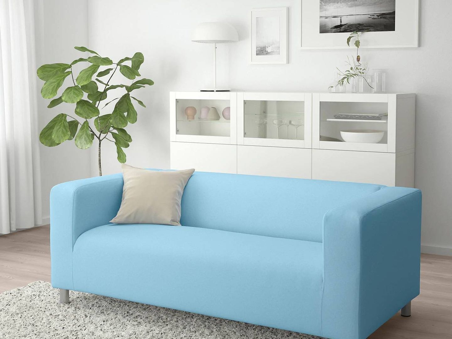 Sofás baratos de Ikea para salones pequeños. (Cortesía)