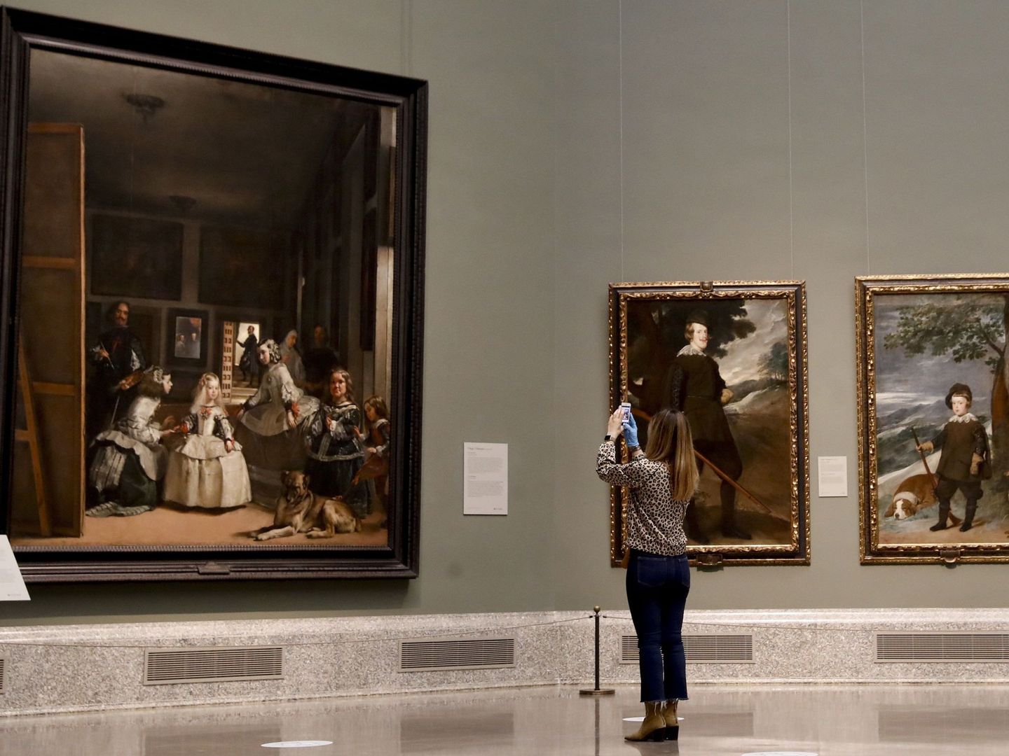 'Las Meninas', en el museo del Prado en plena pandemia (EFE)