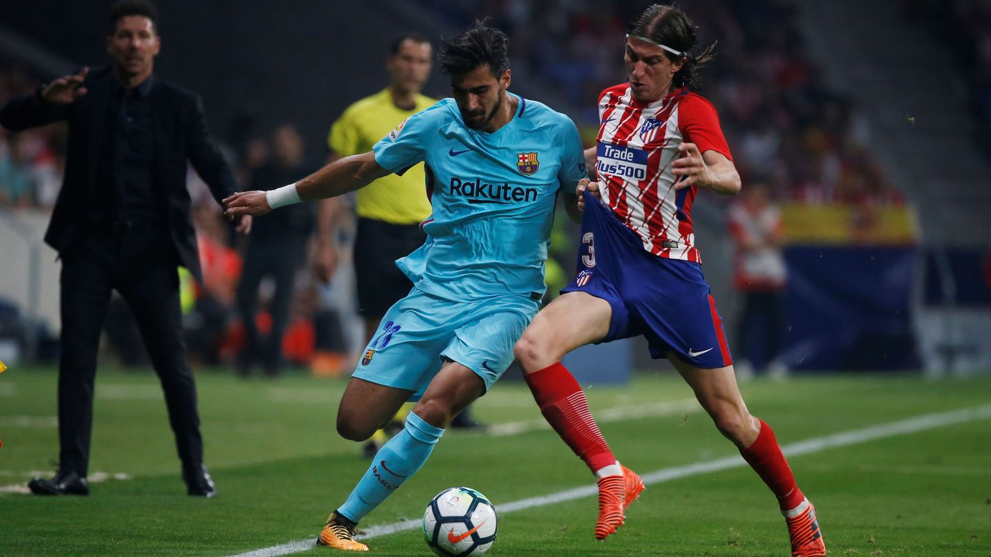 André Gomes (i) fue la gran sorpresa en el once del FC Barcelona. (Reuters)
