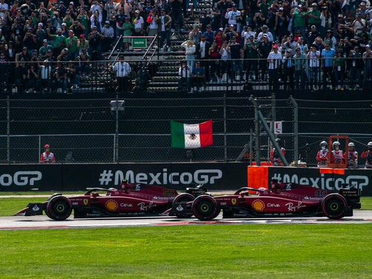 Foto: Los dos Ferrari corrieron en tierra de nadie en el GP de México (Scuderia Ferrari)