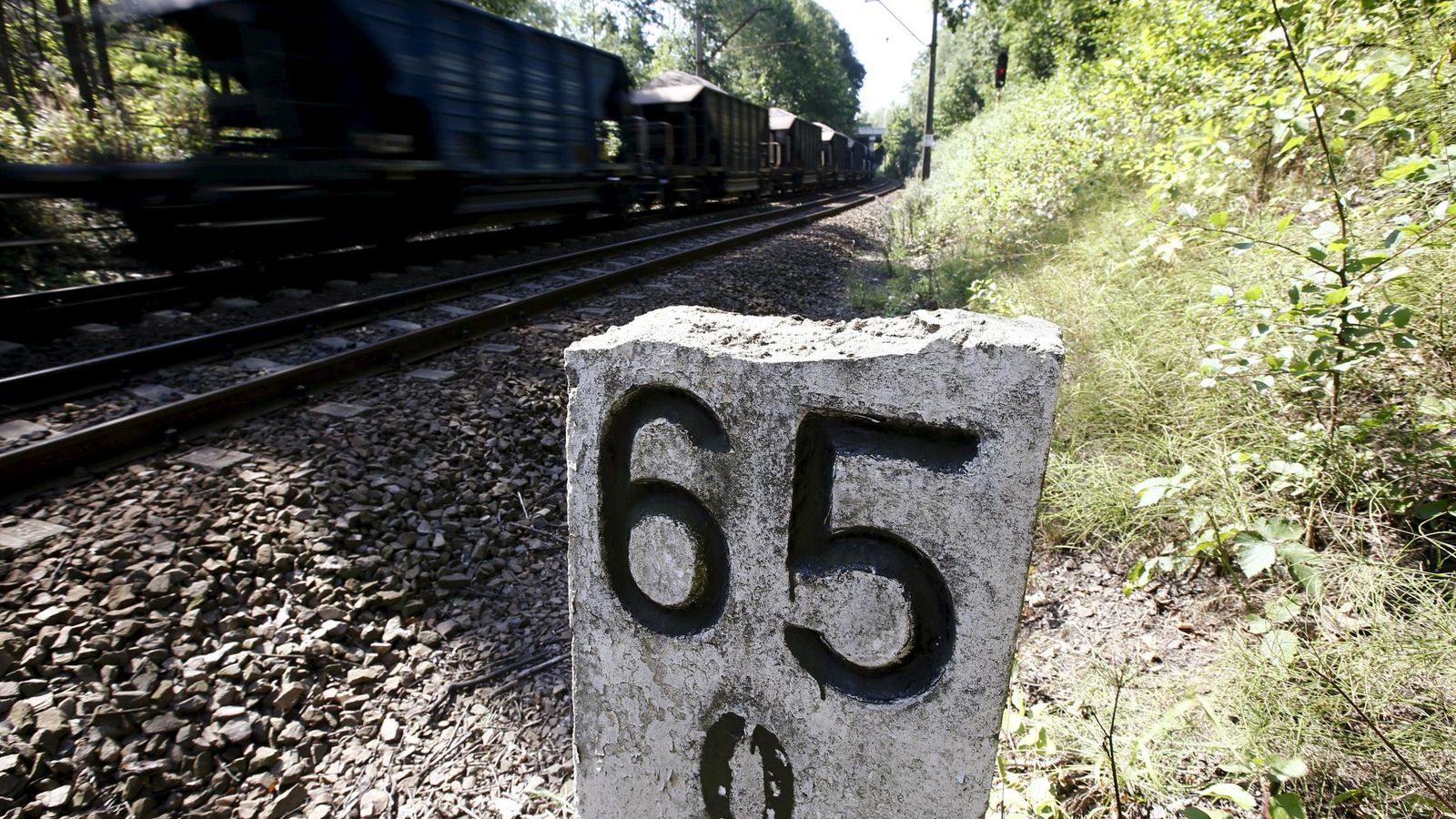 Foto: Un tren cruza el área de Walbrzych, en el suroeste de Polonia, donde se creía que podía estar el cargamento de oro nazi. (Reuters)